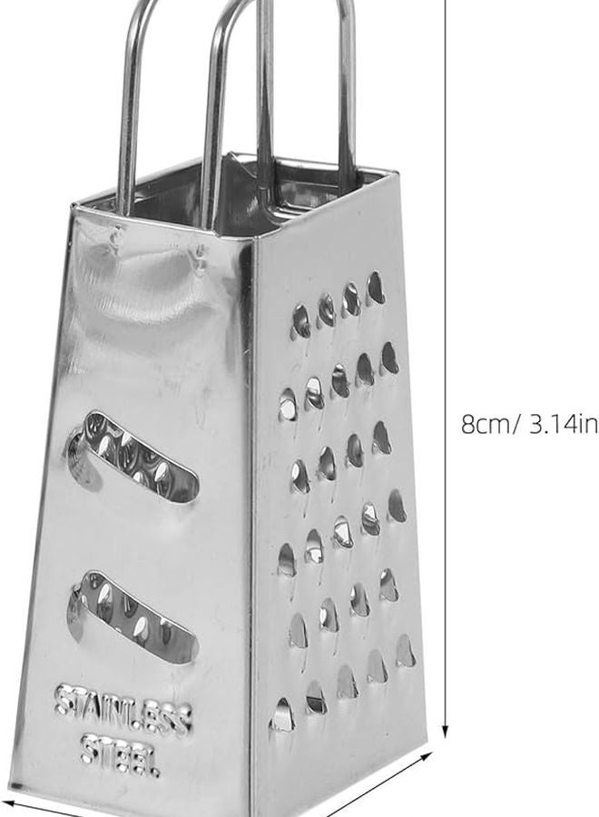 4Pcs Stainless Steel Cheese Grater Set Manual Handheld for Kitchen Home Use - Image 2